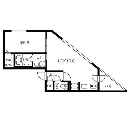 麻生駅 徒歩3分 3階の物件間取画像